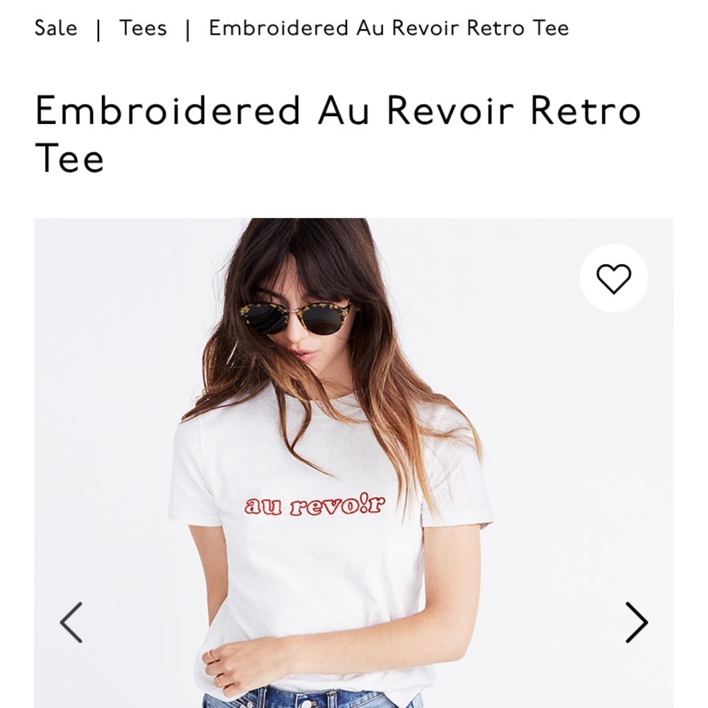 Madewell Au Revoir tee